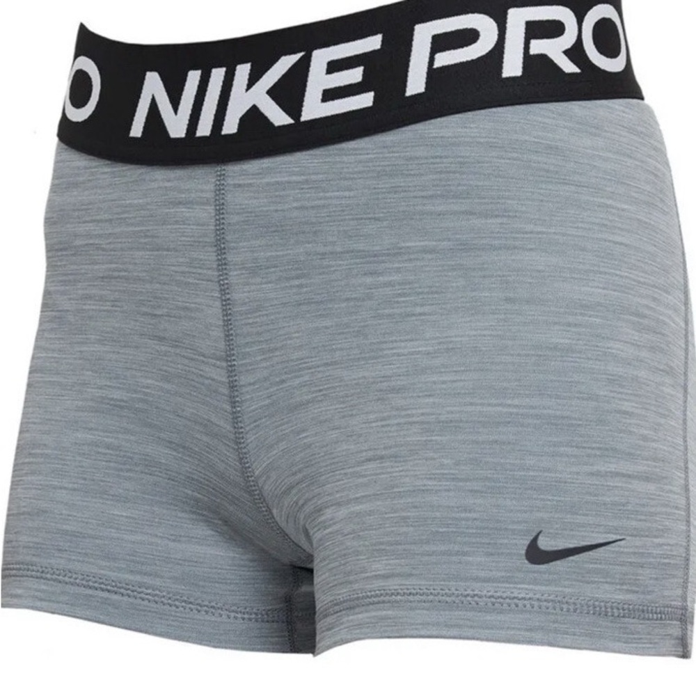 Nike Pro Heather Gray Training Shorts